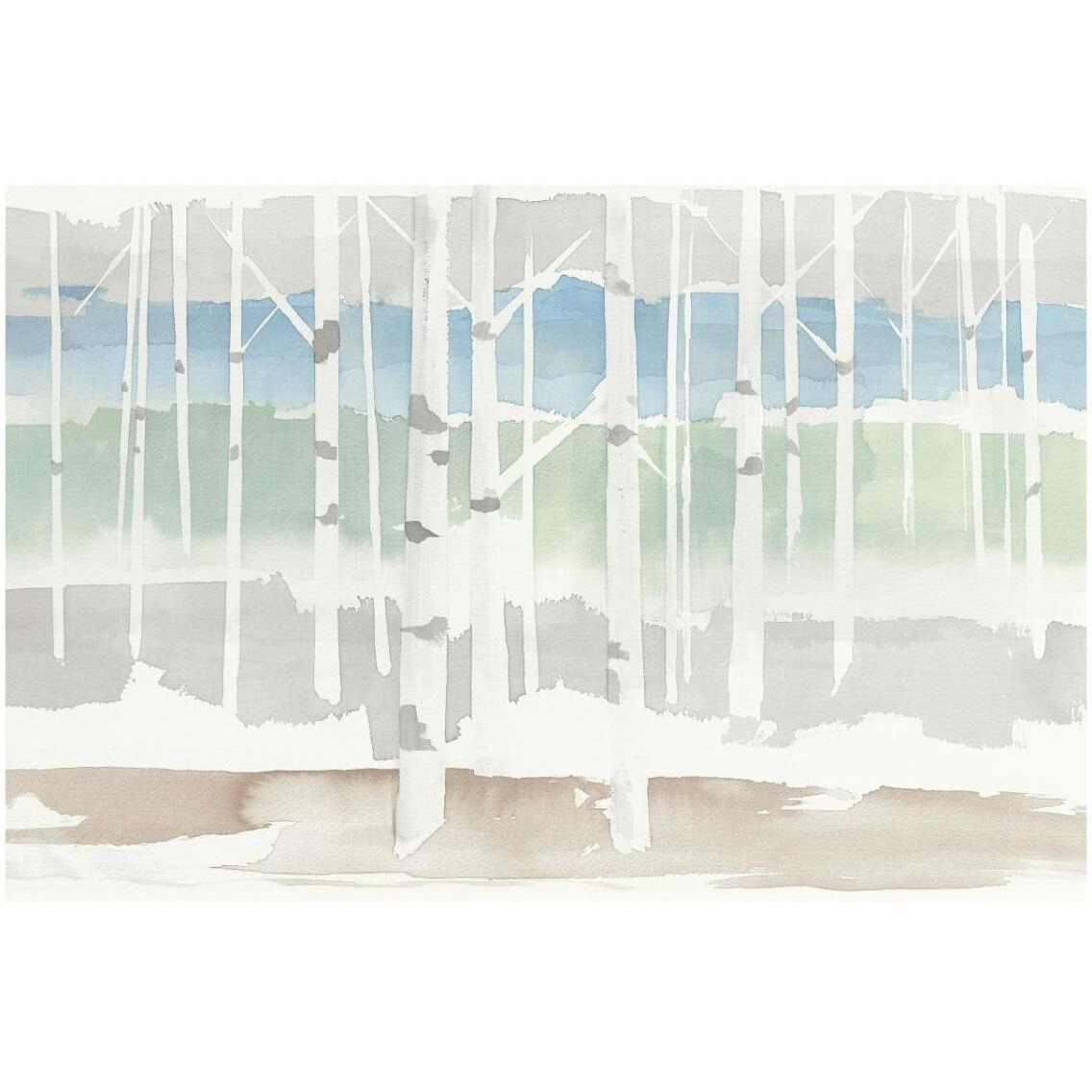 Springlake Aspens Green Crop -Paper Art-32&quotx22"