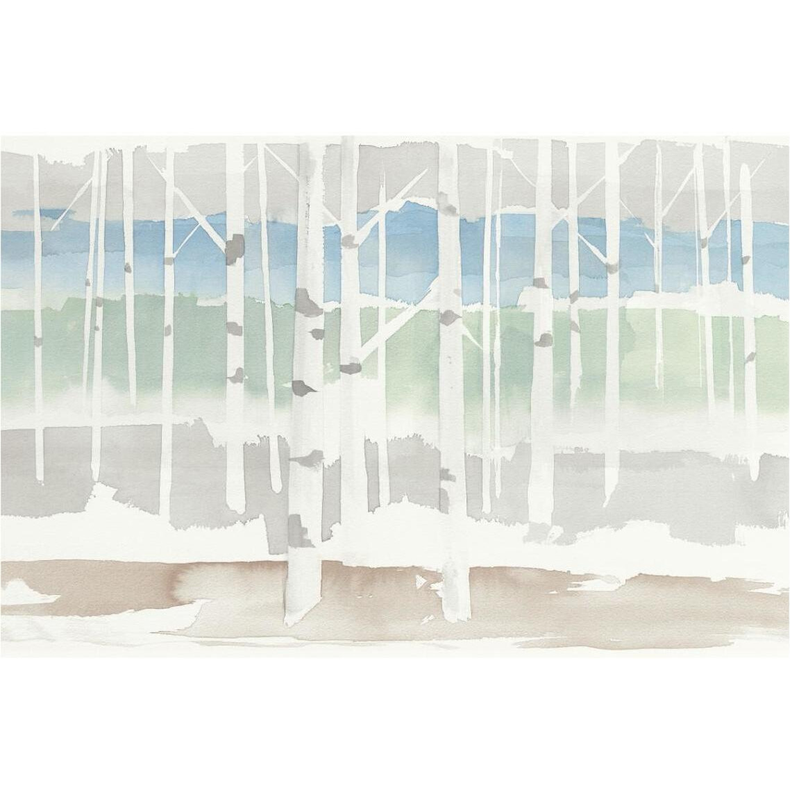 Springlake Aspens Green Crop -Paper Art-38&quotx26"