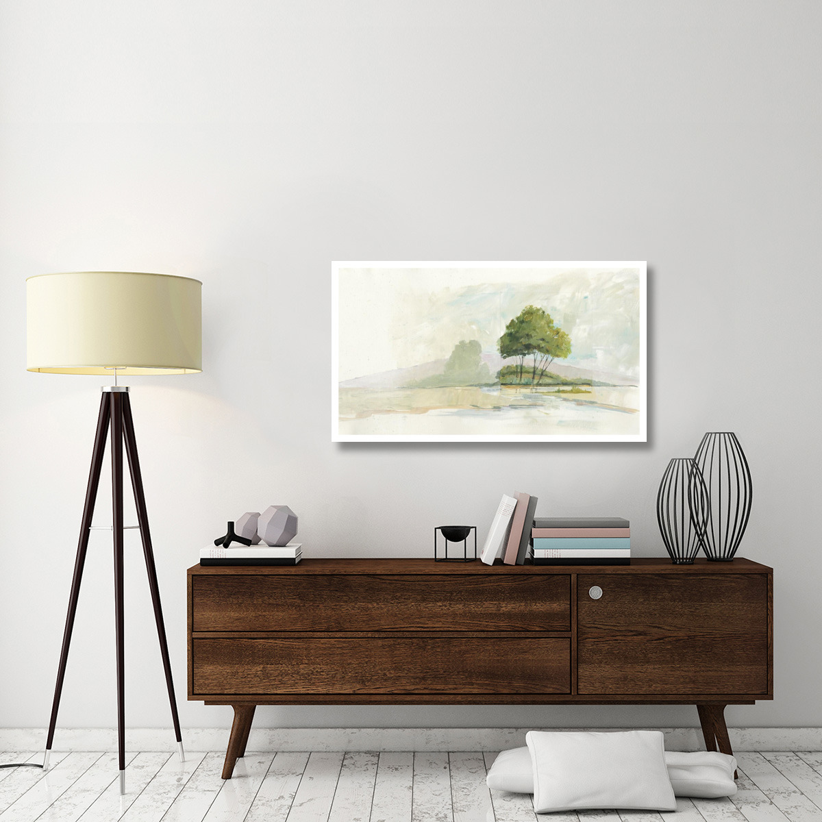 Lake Front II -Paper Art-46&quotx26.64"