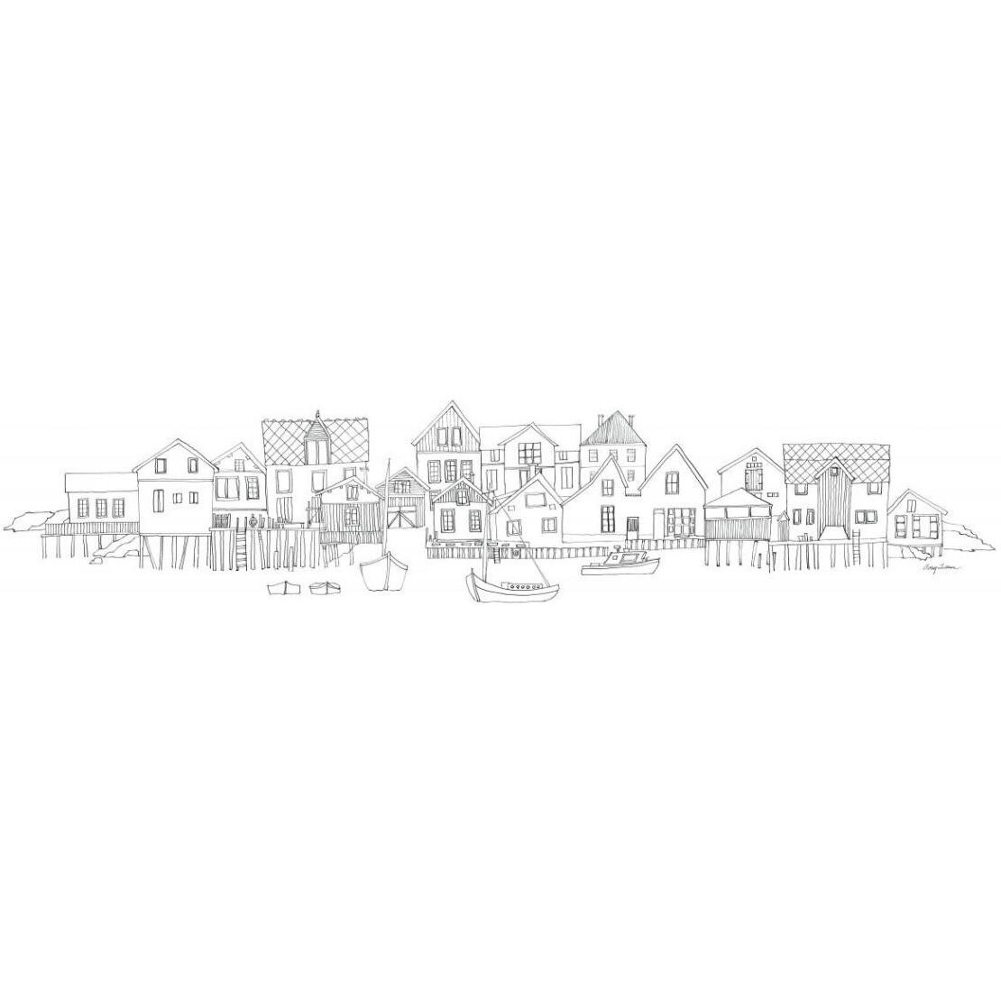 Nordic Village I -Paper Art-42&quotx18"