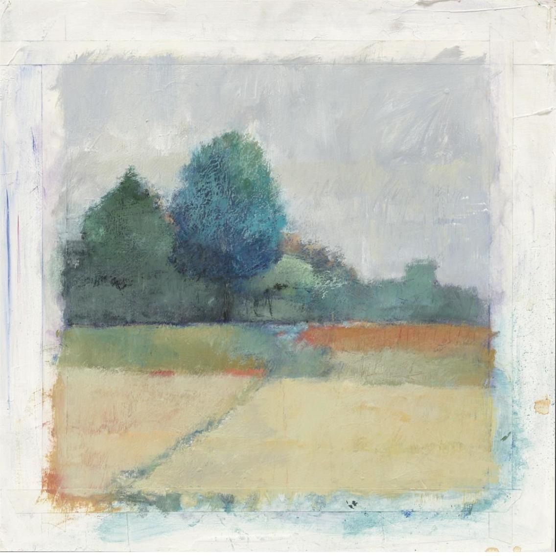 Path through the Field -Paper Art-38&quotx38"