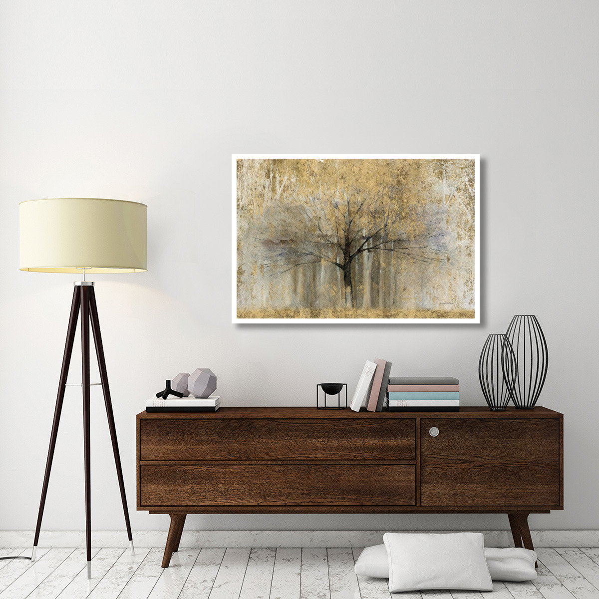 Open Arms Gold -Paper Art-50&quotx34"