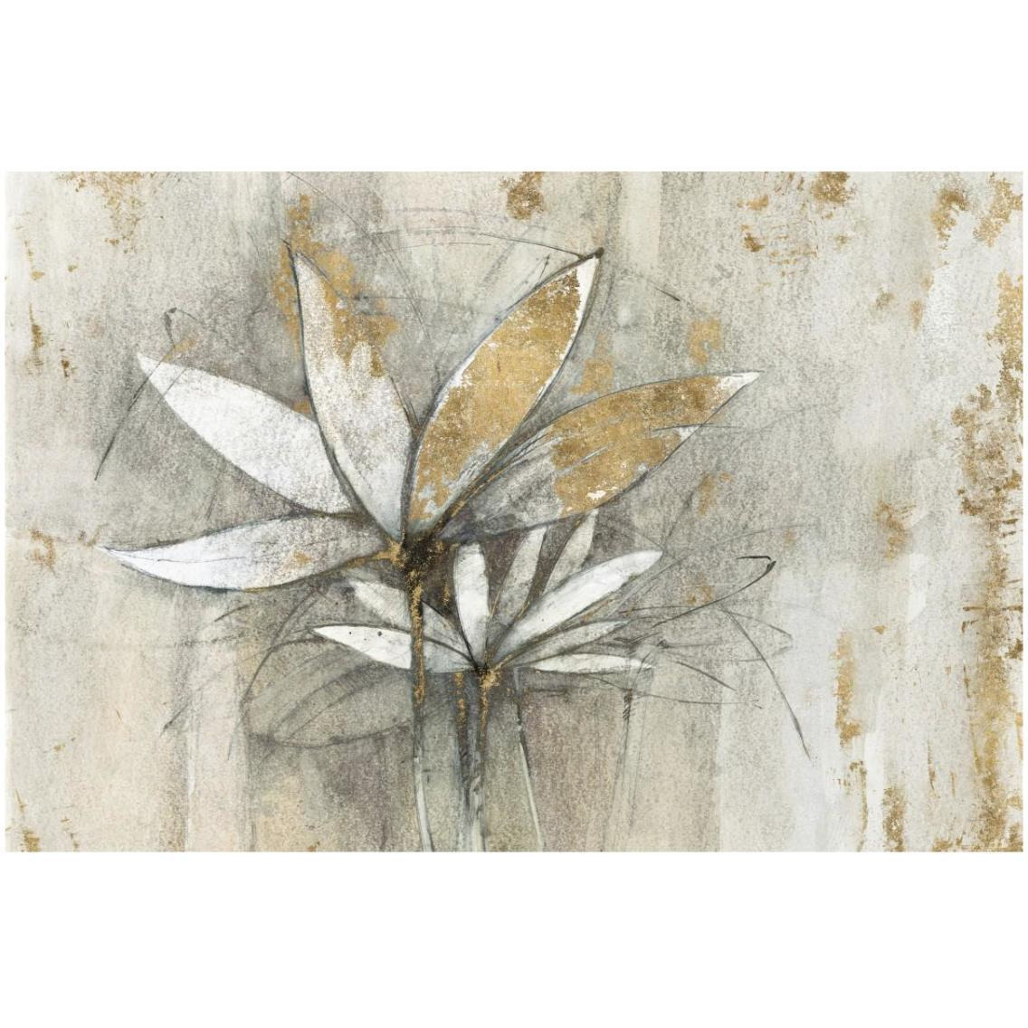 Windflowers Gold -Paper Art-32&quotx22"