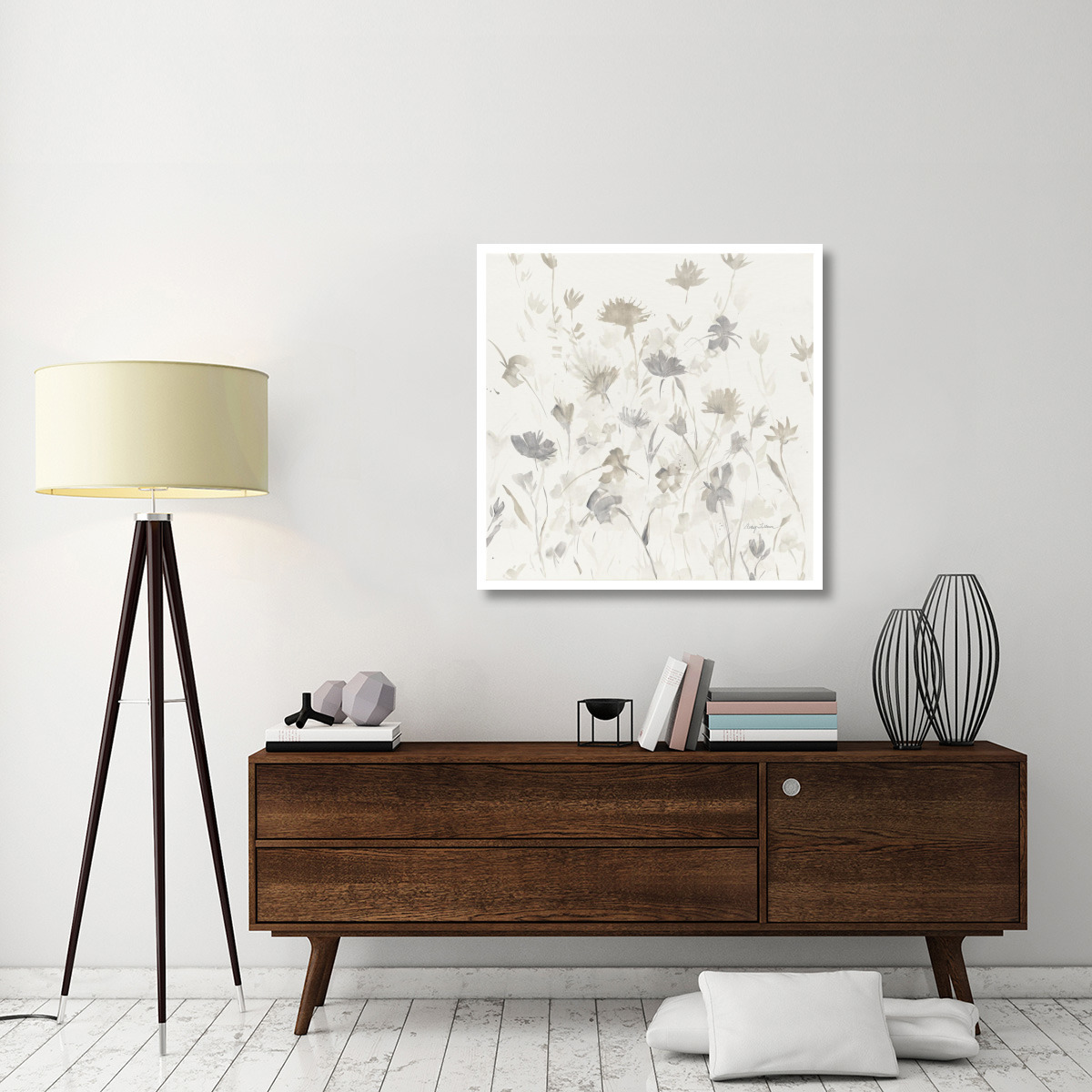 Garden Shadows I -Paper Art-38&quotx38"