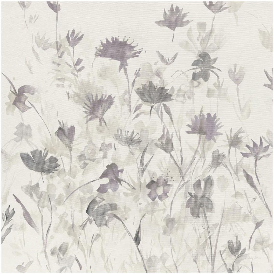 Garden Shadows III Purple Grey -Paper Art-32&quotx32"