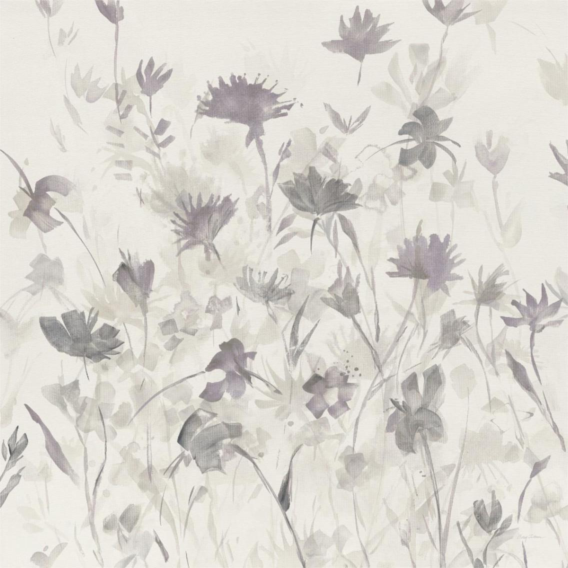 Garden Shadows III Purple Grey -Paper Art-38&quotx38"