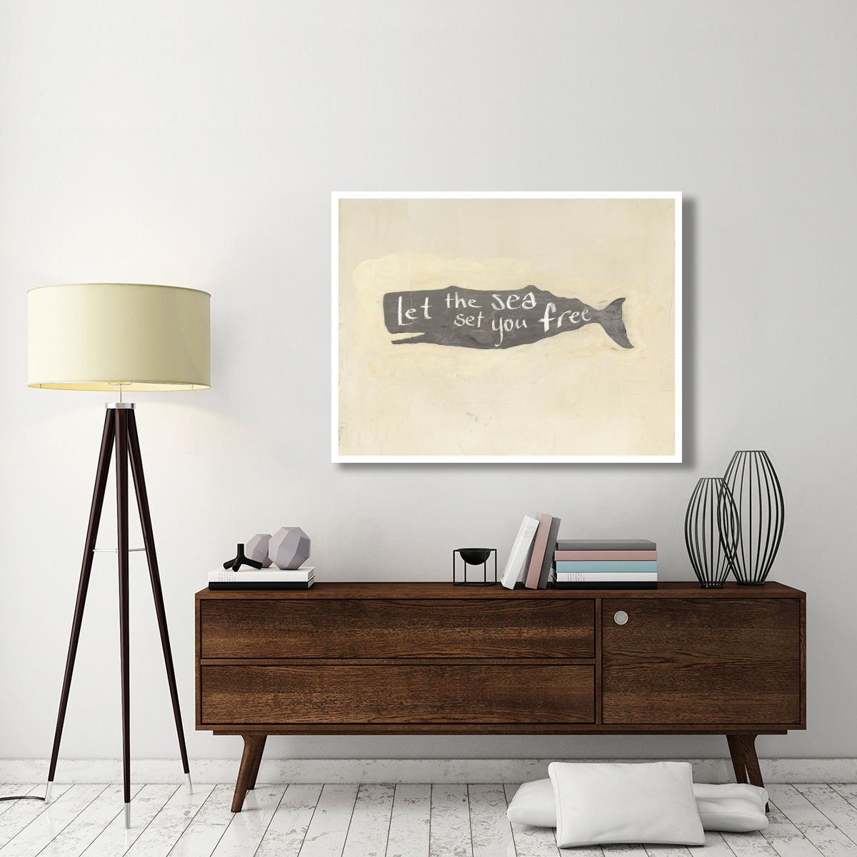 Whale Element Words v2 -Paper Art-50&quotx38"