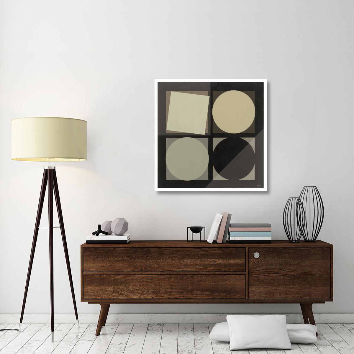 Geo Natural -Paper Art-38&quotx38"