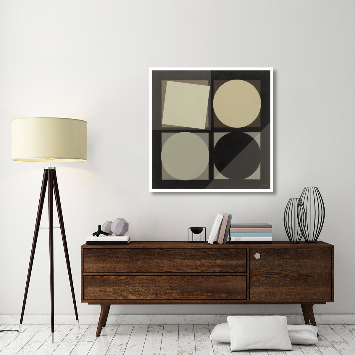 Geo Natural -Paper Art-42&quotx42"