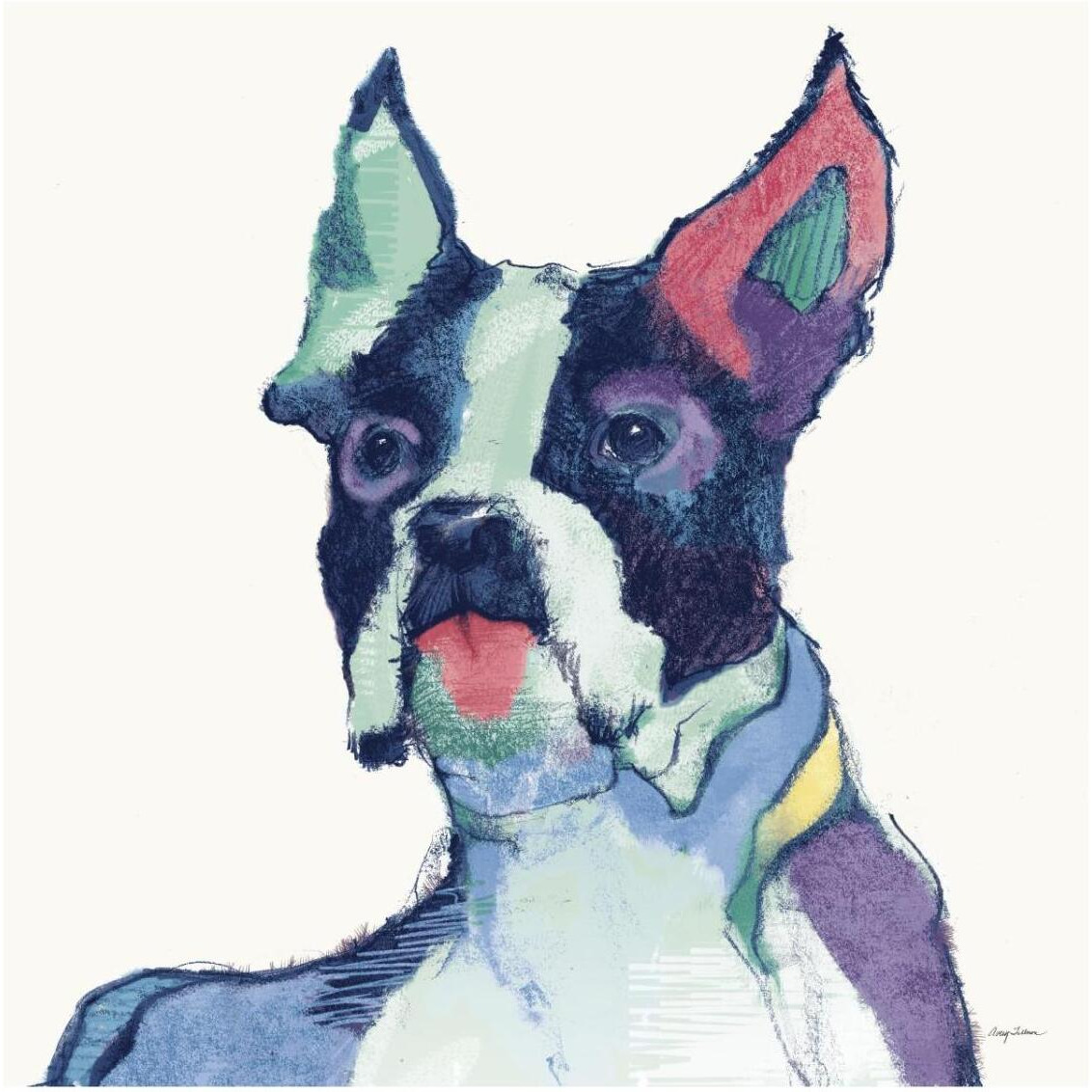 Ulysses Watercolor Pastel -Paper Art-32&quotx32"