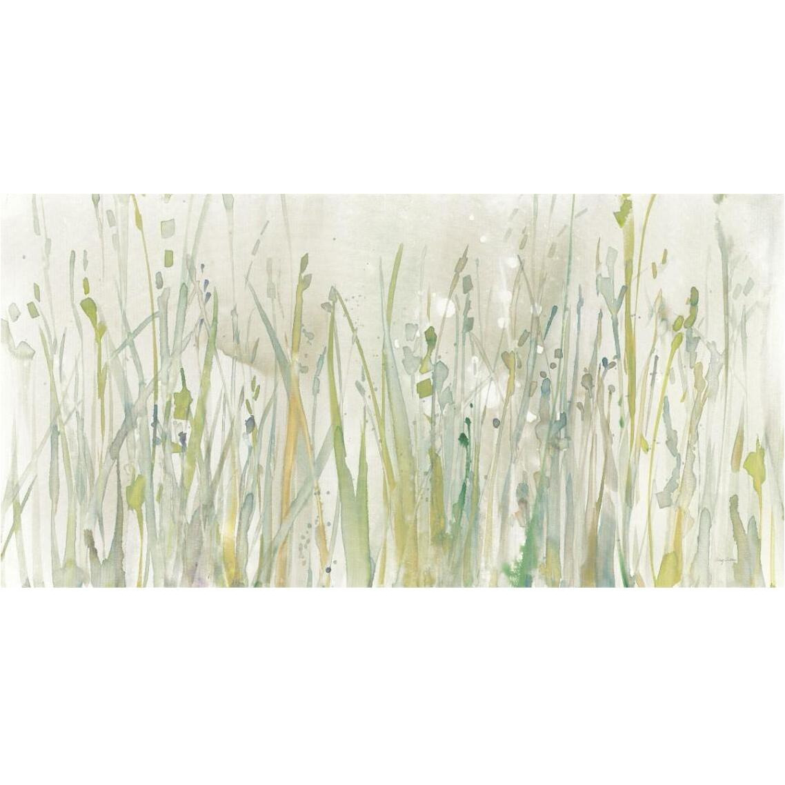 Autumn Grass Green -Paper Art-38&quotx20"