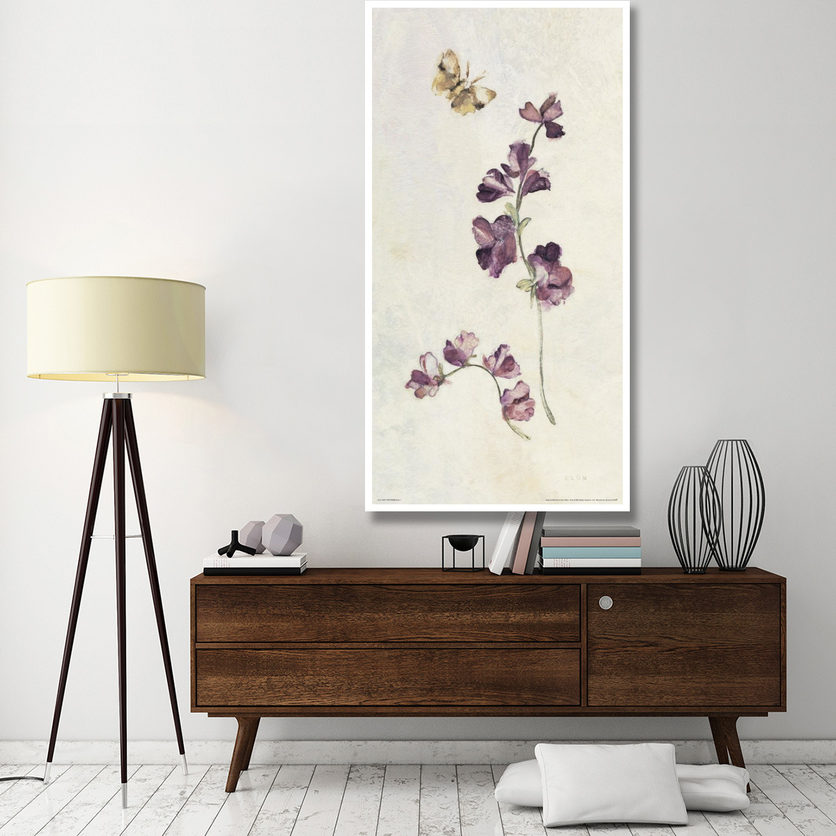 Wild Wallflowers I -Paper Art-38&quotx74"