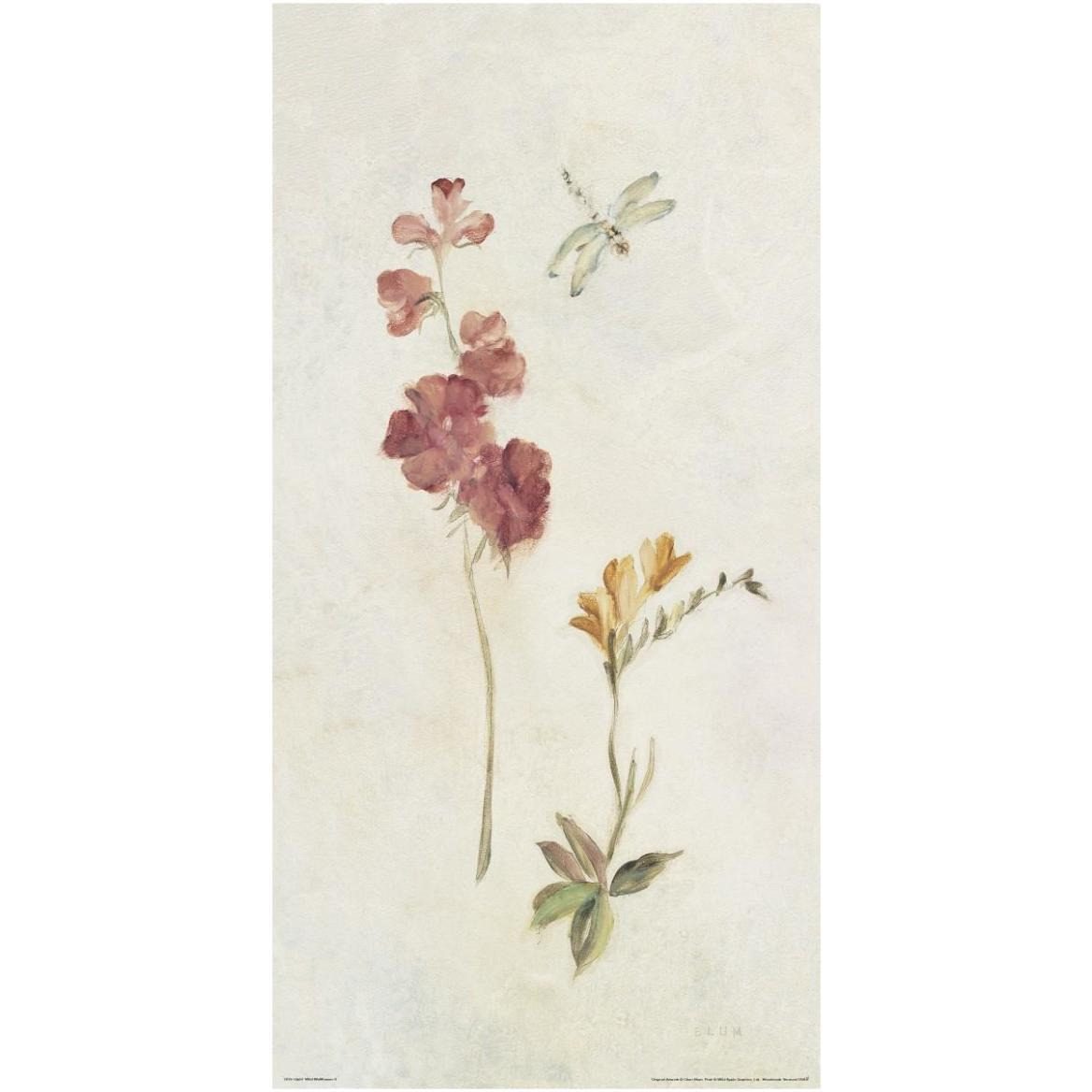 Wild Wallflowers II -Paper Art-32&quotx62"