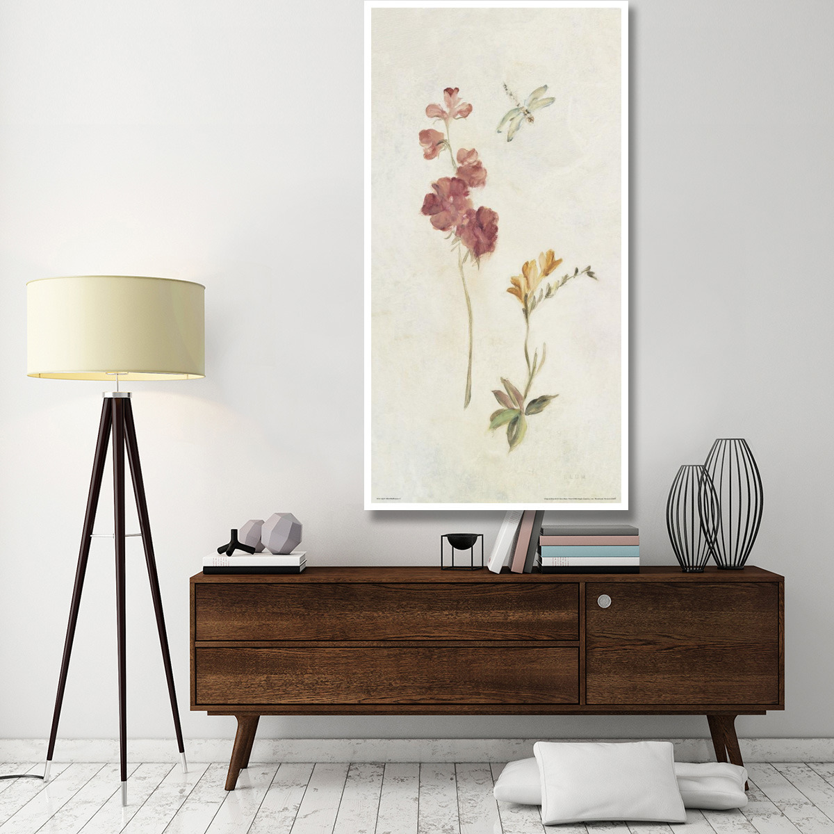 Wild Wallflowers II -Paper Art-38&quotx74"