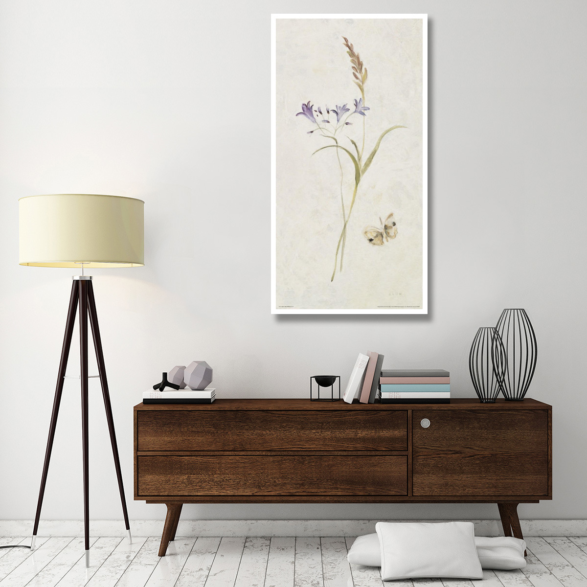 Wild Wallflowers III -Paper Art-32&quotx62"