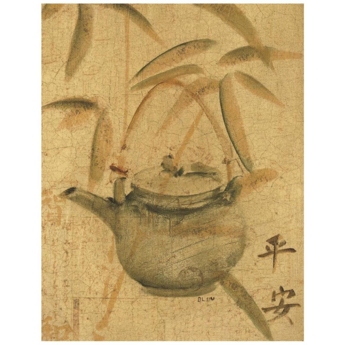 Asian Teapot I -Paper Art-32&quotx42"