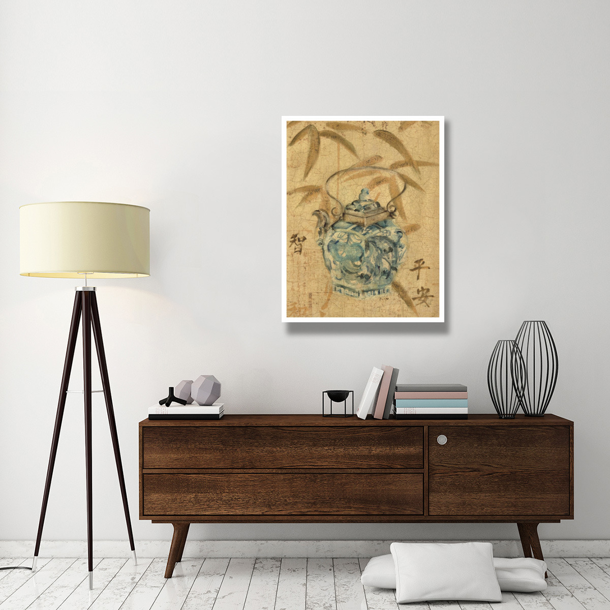 Asian Teapot II -Paper Art-32&quotx42"