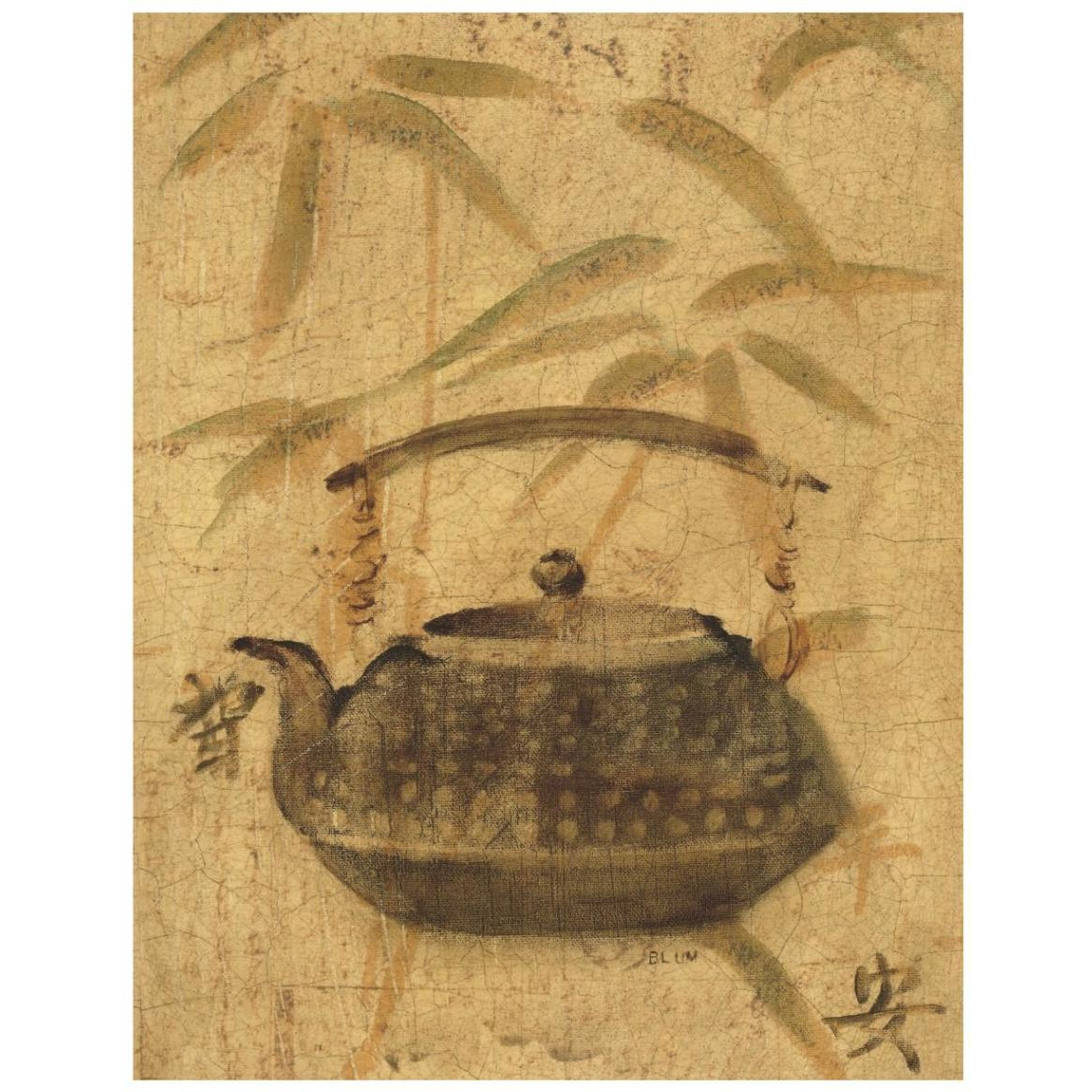 Asian Teapot III -Paper Art-32&quotx42"