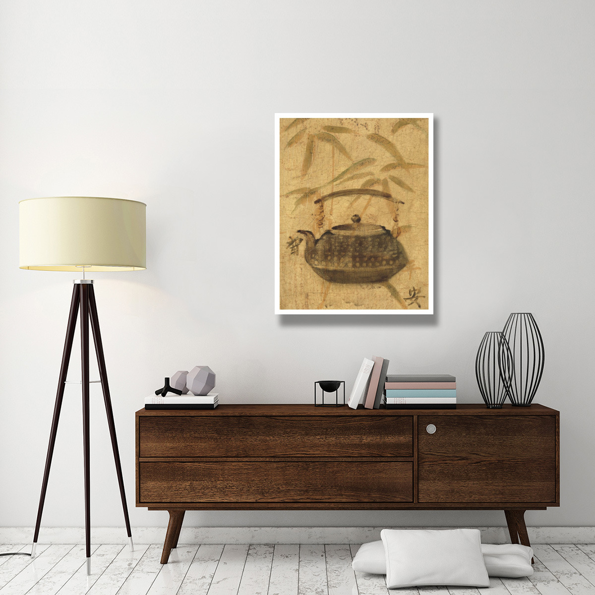 Asian Teapot III -Paper Art-32&quotx42"