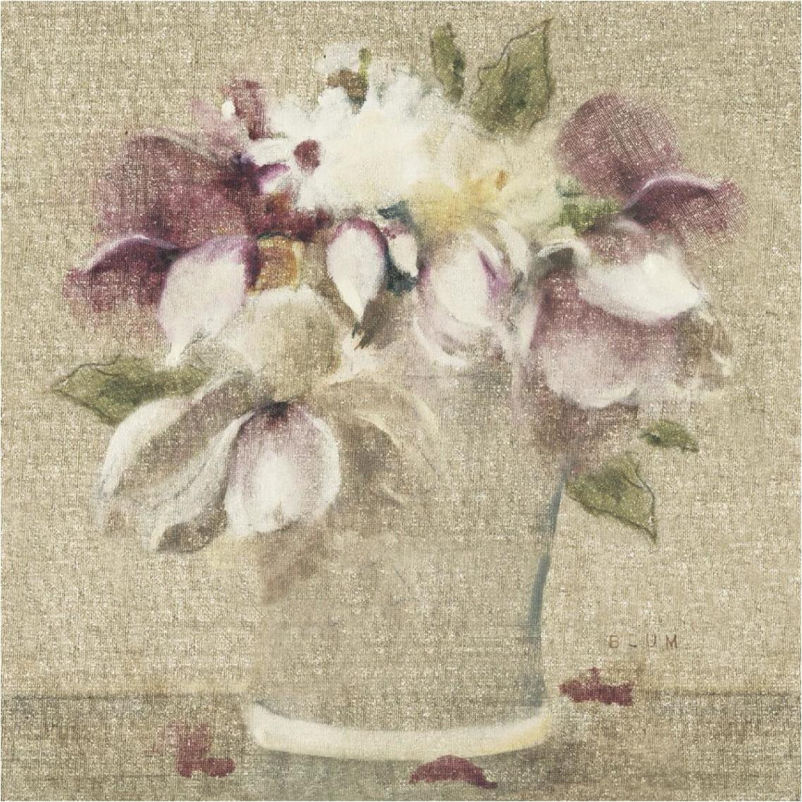 Cottage Bouquet II no Border -Paper Art-38&quotx38"