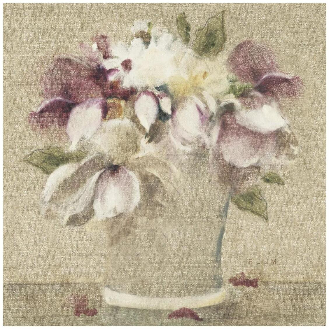 Cottage Bouquet III no Border -Paper Art-26&quotx26"