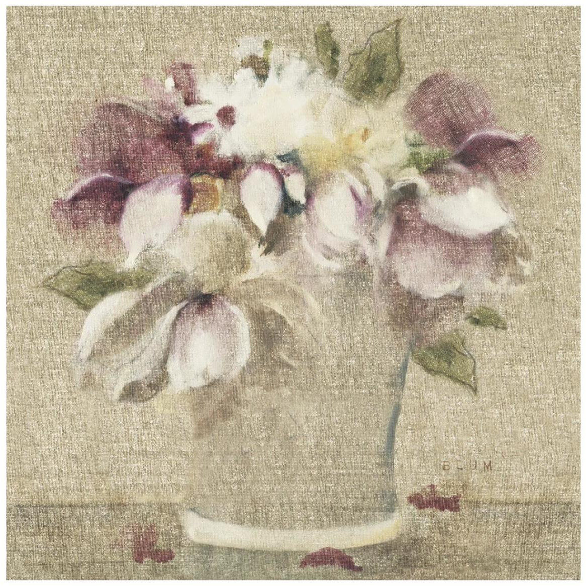 Cottage Bouquet III no Border -Paper Art-42&quotx42"