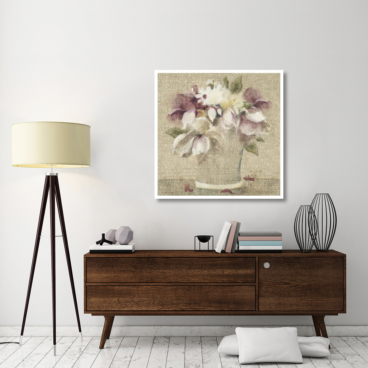 Cottage Bouquet III no Border -Paper Art-42&quotx42"