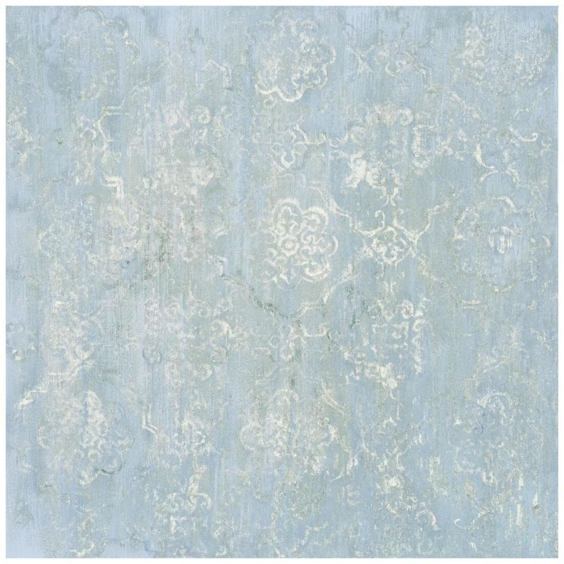 Narcissus Orchid Cool Pattern I Blue -Paper Art-20&quotx20"