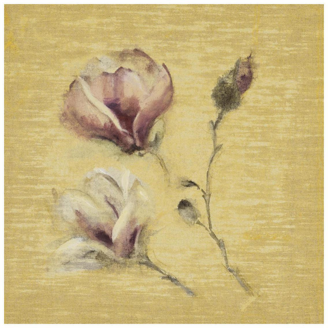 Magnolia Blossom on Gold -Paper Art-26&quotx26"