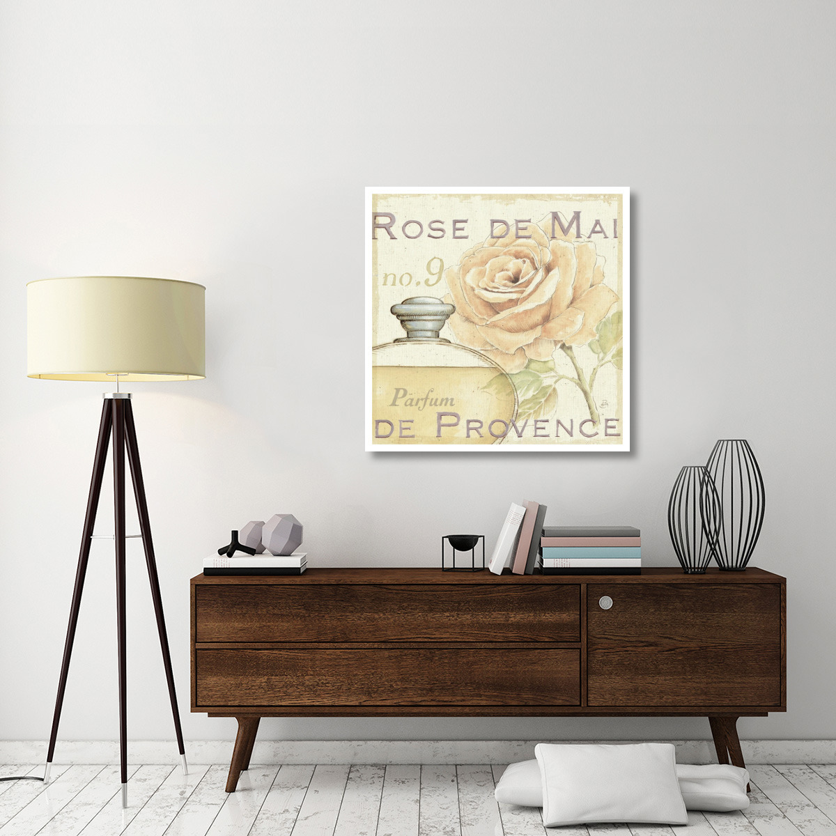 Fleurs and Parfum I -Paper Art-38&quotx38"
