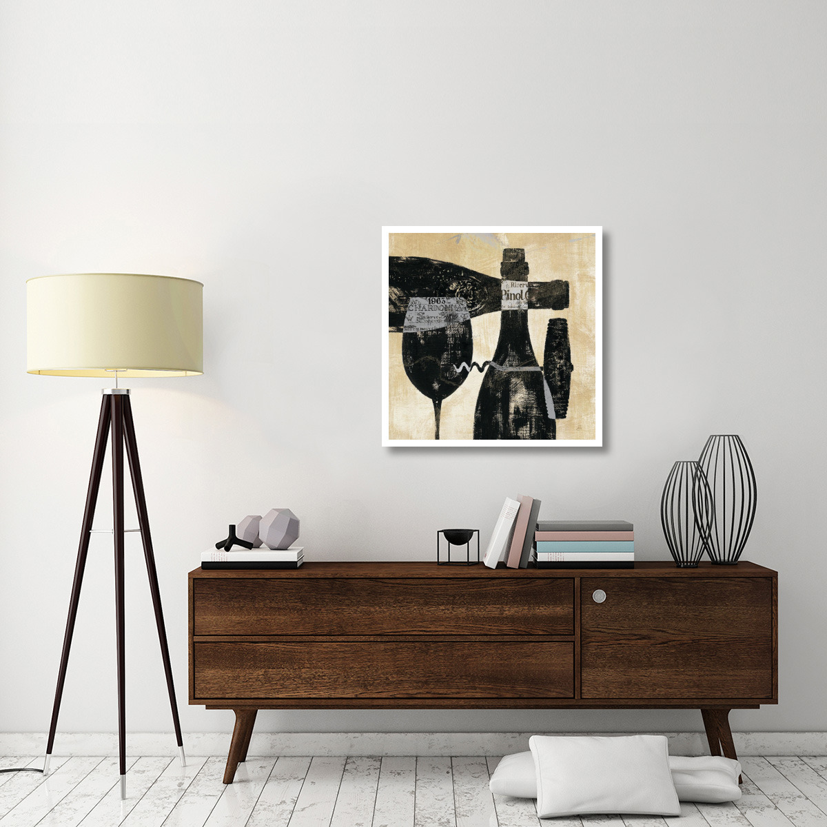 Wine Selection I -Paper Art-32&quotx32"