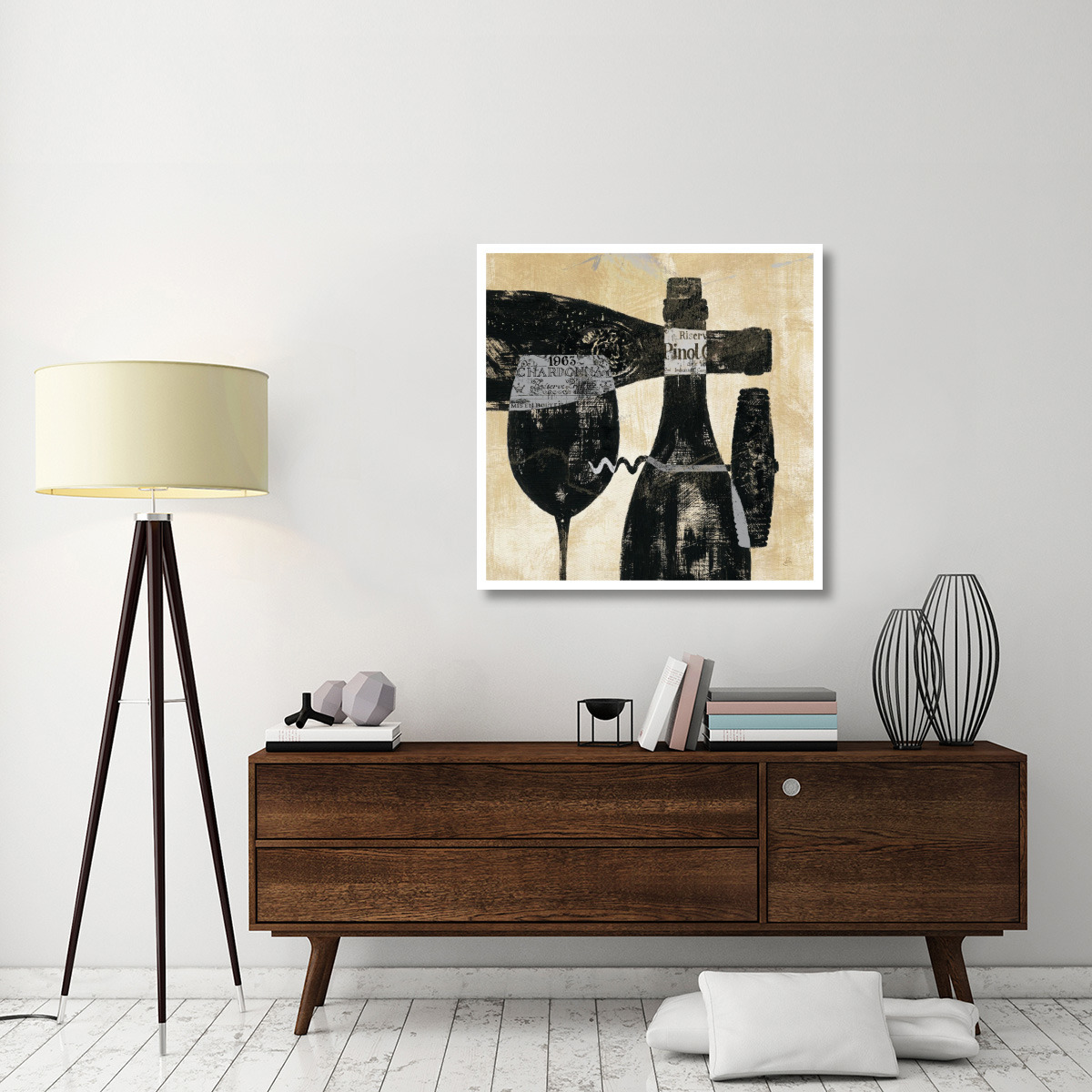 Wine Selection I -Paper Art-38&quotx38"