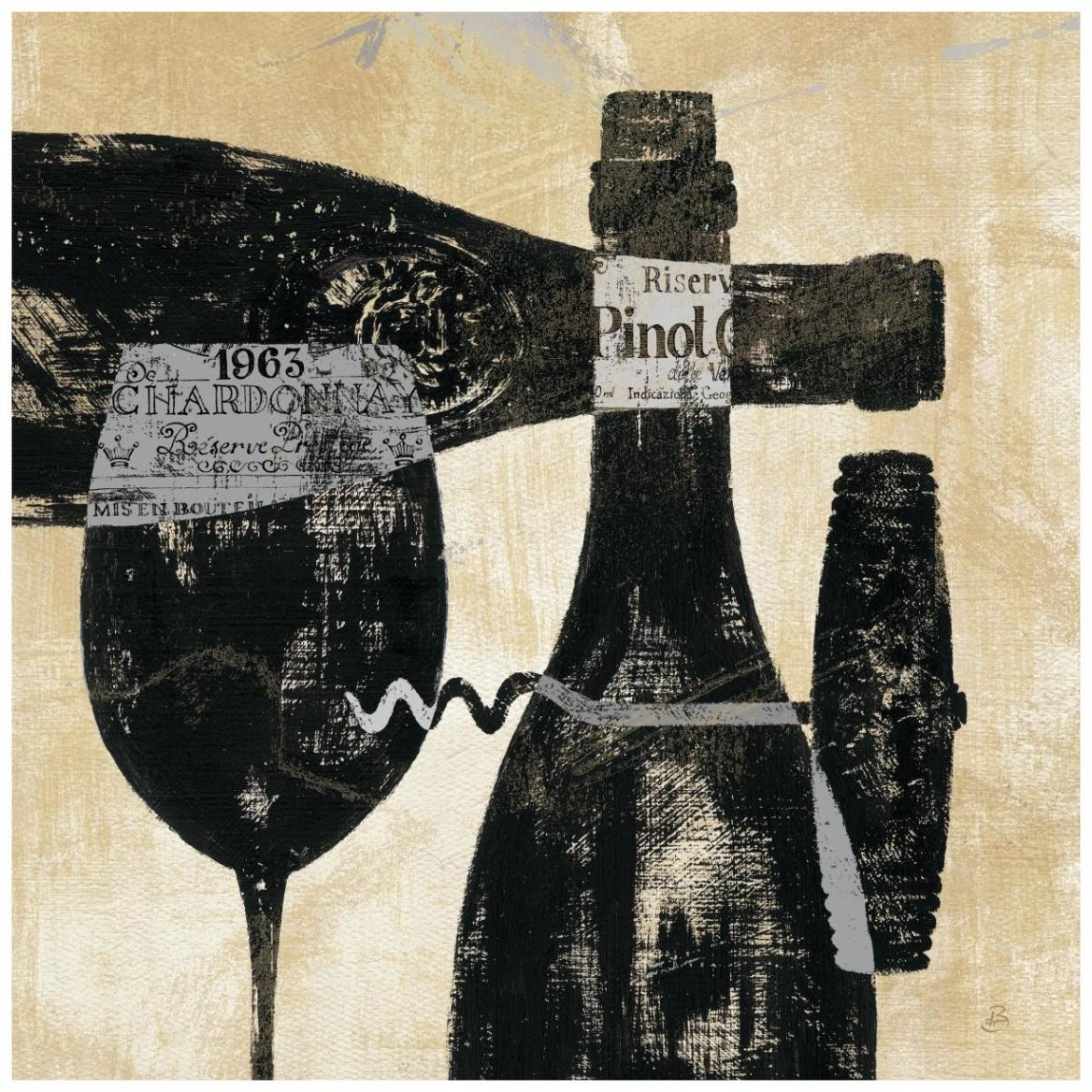 Wine Selection I -Paper Art-42&quotx42"