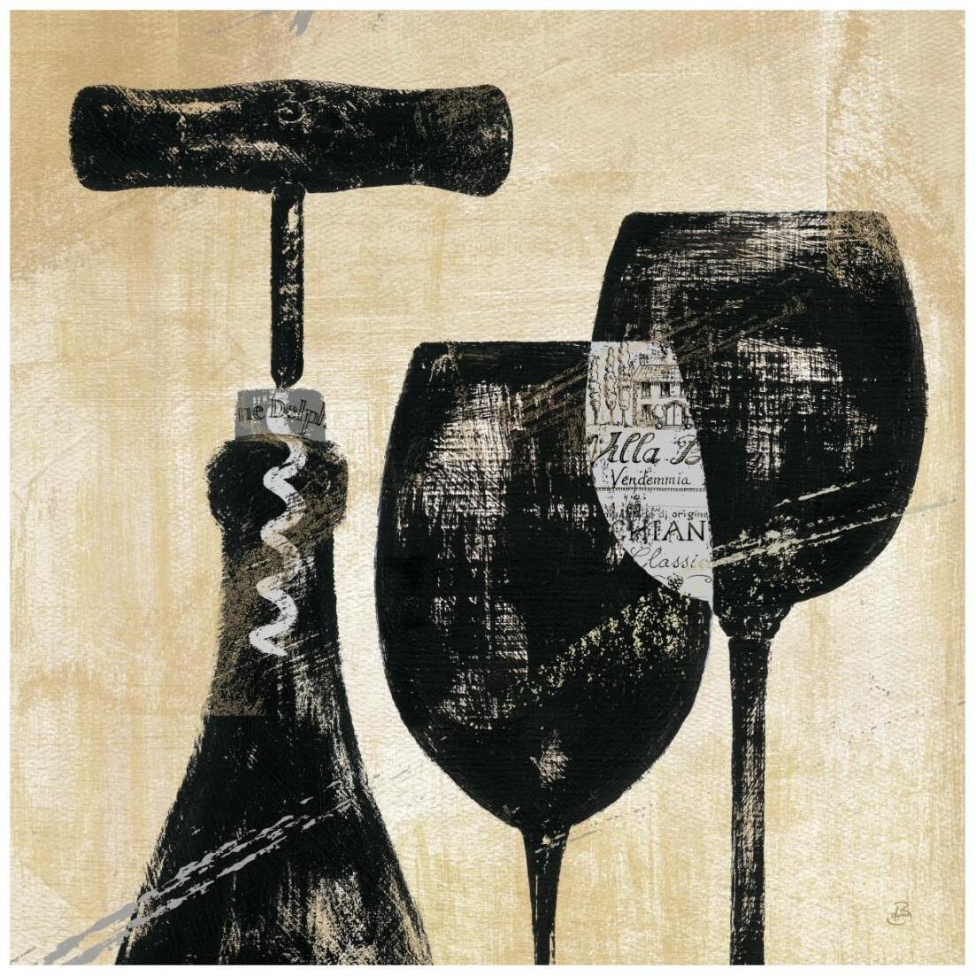 Wine Selection II -Paper Art-20&quotx20"