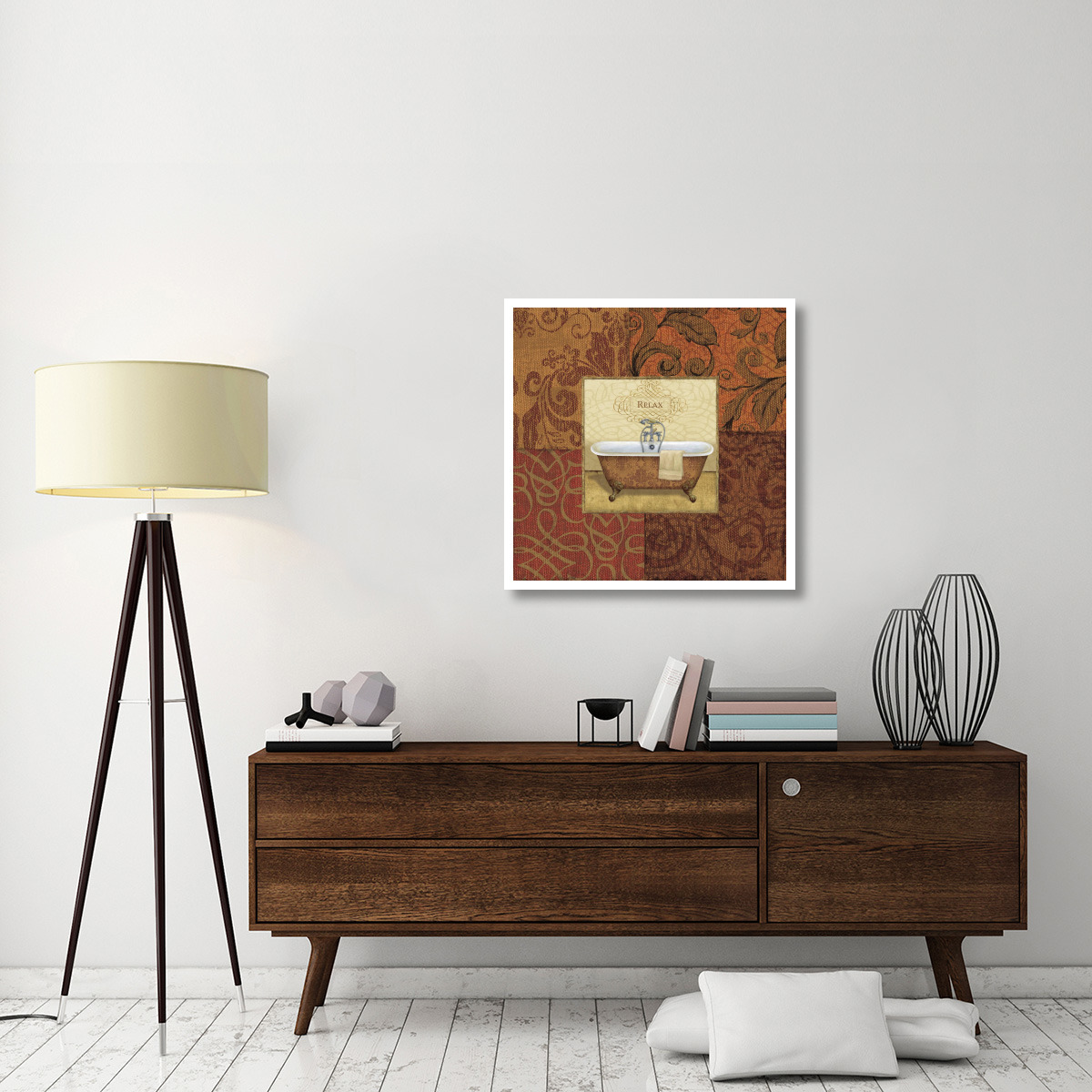 Spice Bath I -Paper Art-32&quotx32"