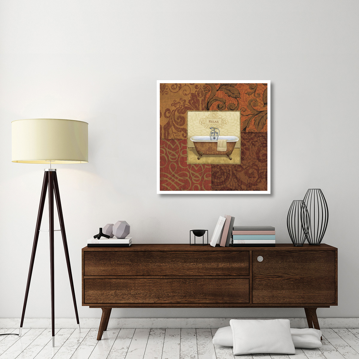 Spice Bath I -Paper Art-38&quotx38"