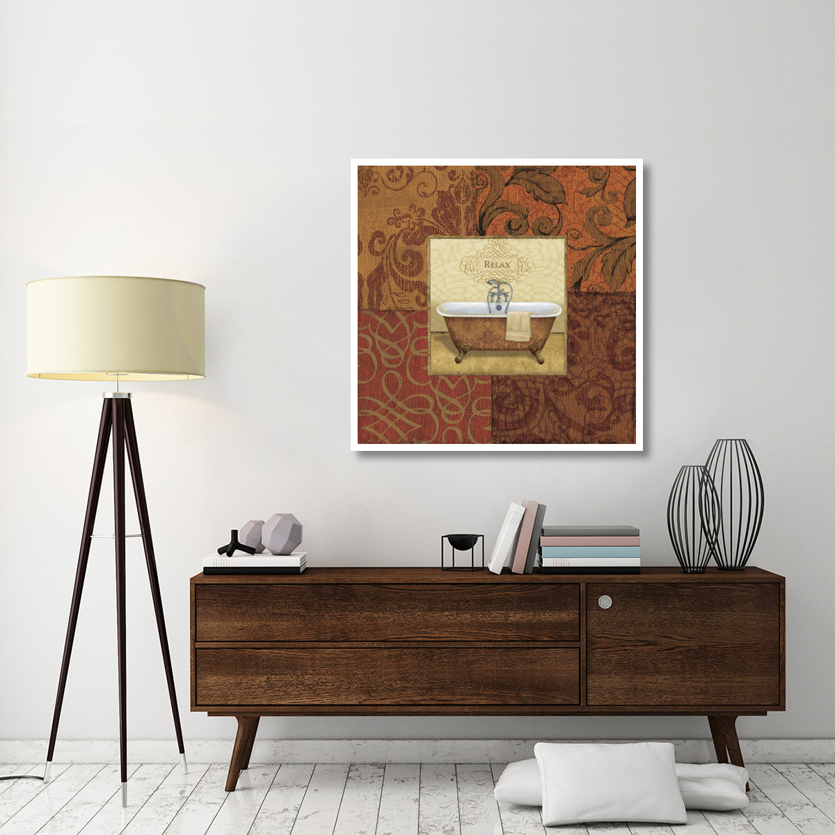 Spice Bath I -Paper Art-42&quotx42"