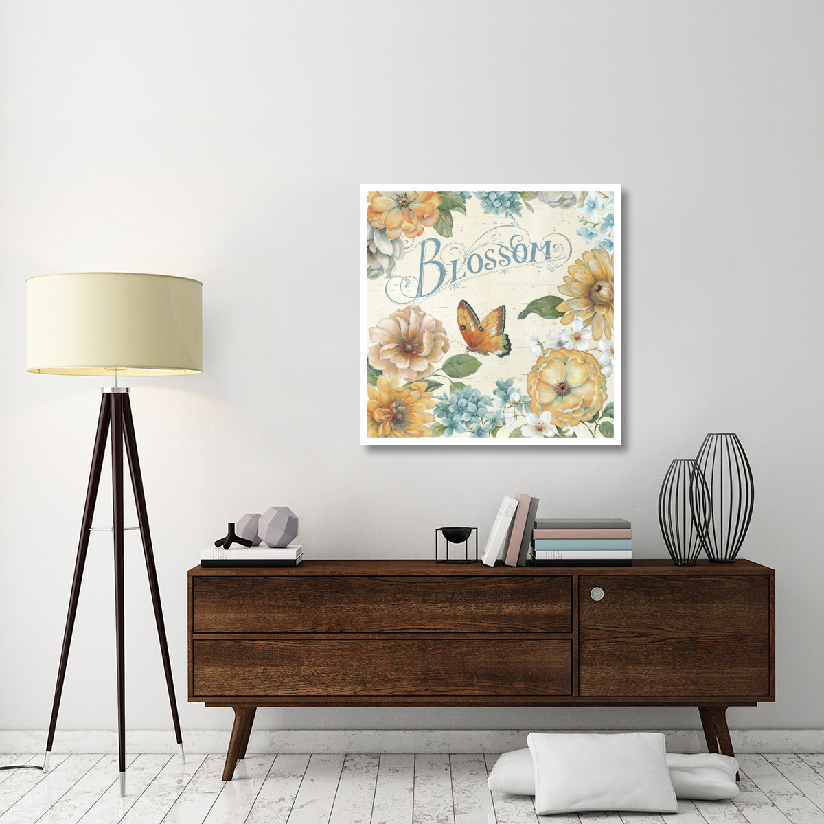 Butterfly Bloom II -Paper Art-38&quotx38"