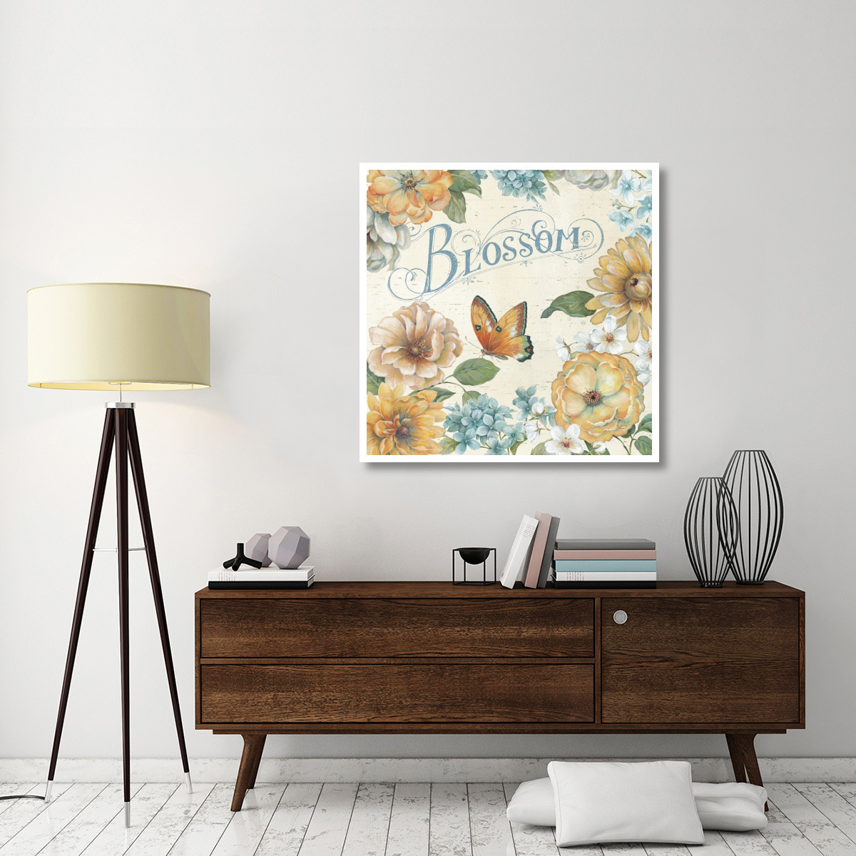 Butterfly Bloom II -Paper Art-42&quotx42"