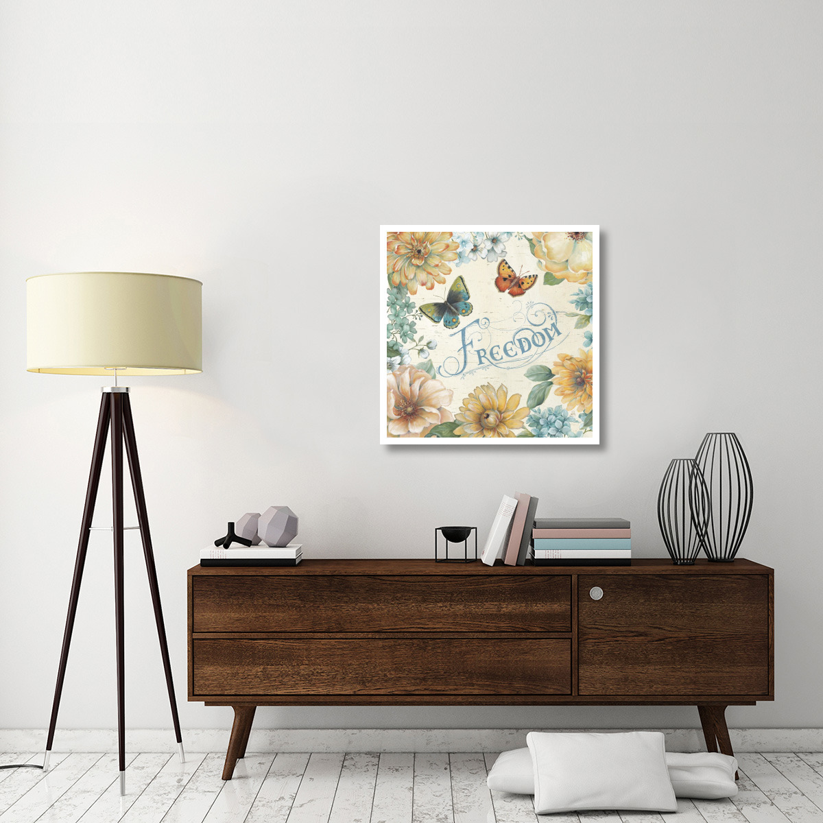 Butterfly Bloom III -Paper Art-32&quotx32"