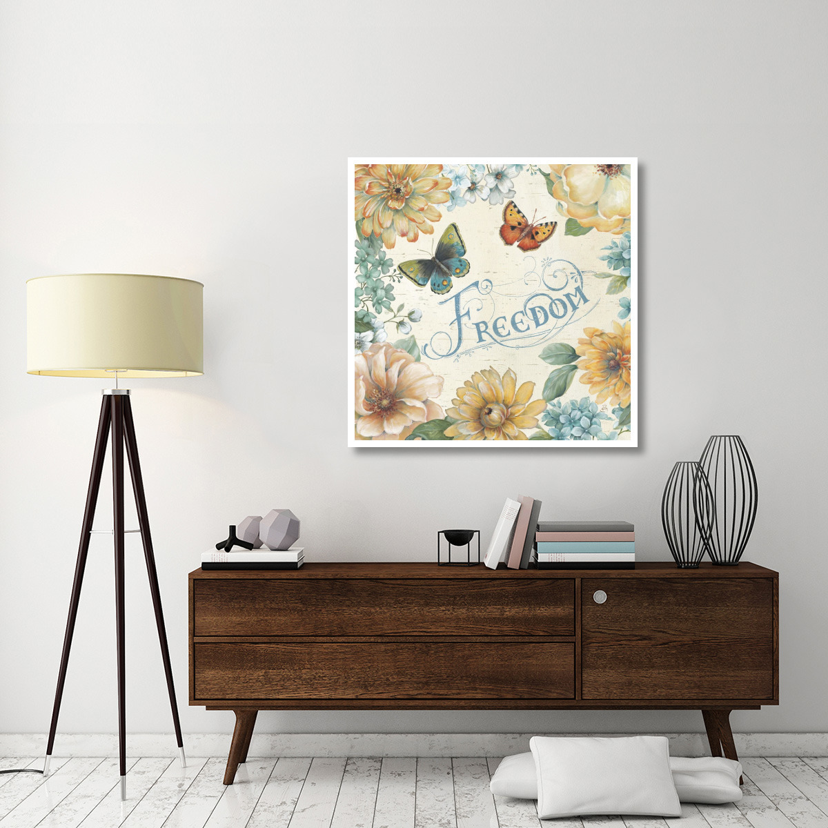 Butterfly Bloom III -Paper Art-42&quotx42"