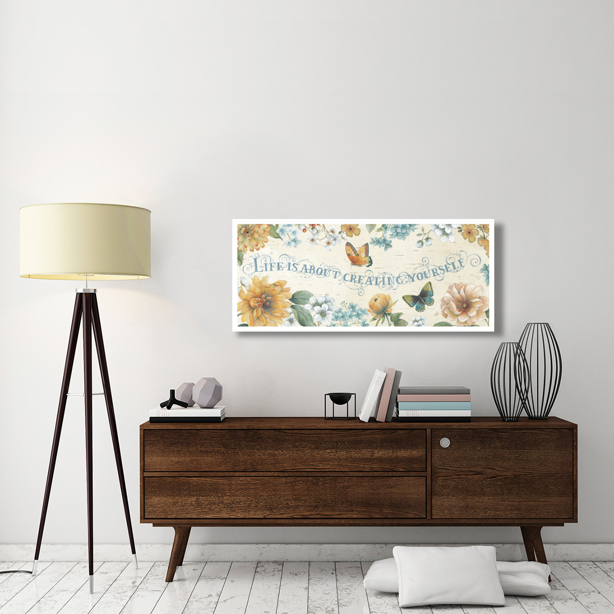 Butterfly Bloom IV -Paper Art-52&quotx22"