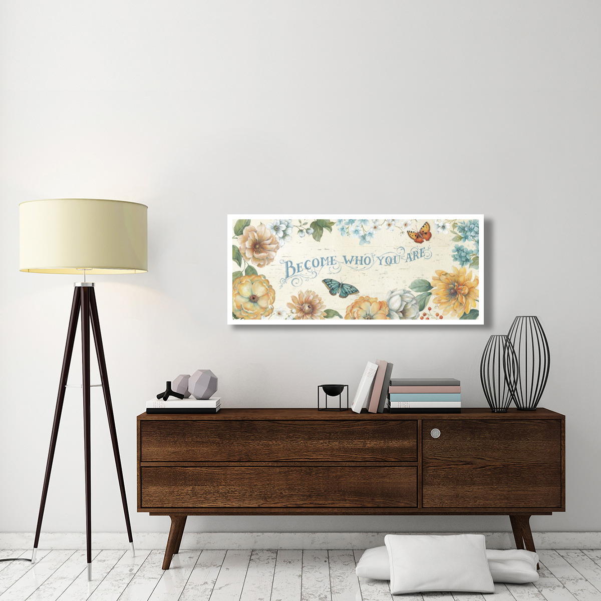 Butterfly Bloom V -Paper Art-52&quotx22"