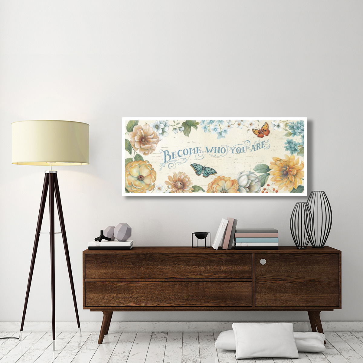 Butterfly Bloom V -Paper Art-62&quotx26"