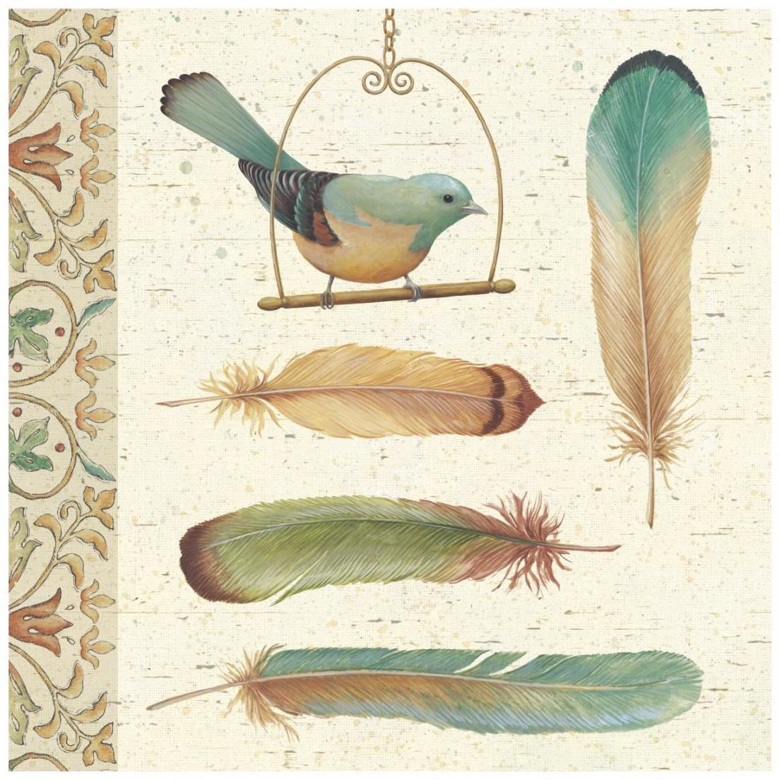 Feather Tales I -Paper Art-20&quotx20"