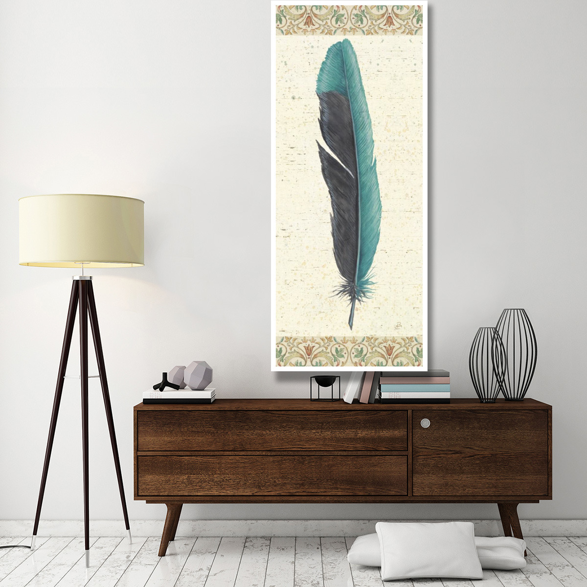 Feather Tales V -Paper Art-32&quotx77"