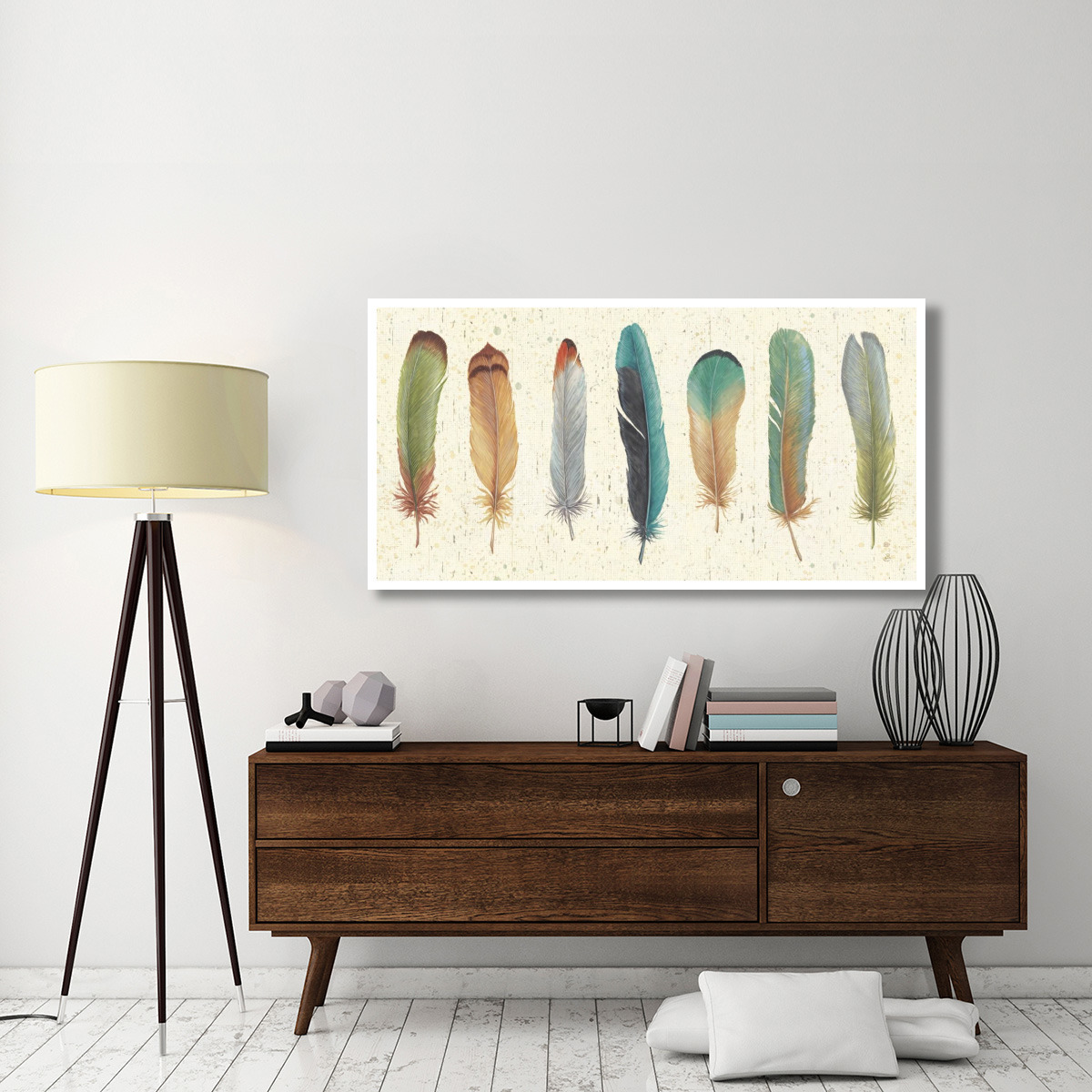 Feather Tales VII -Paper Art-62&quotx32"
