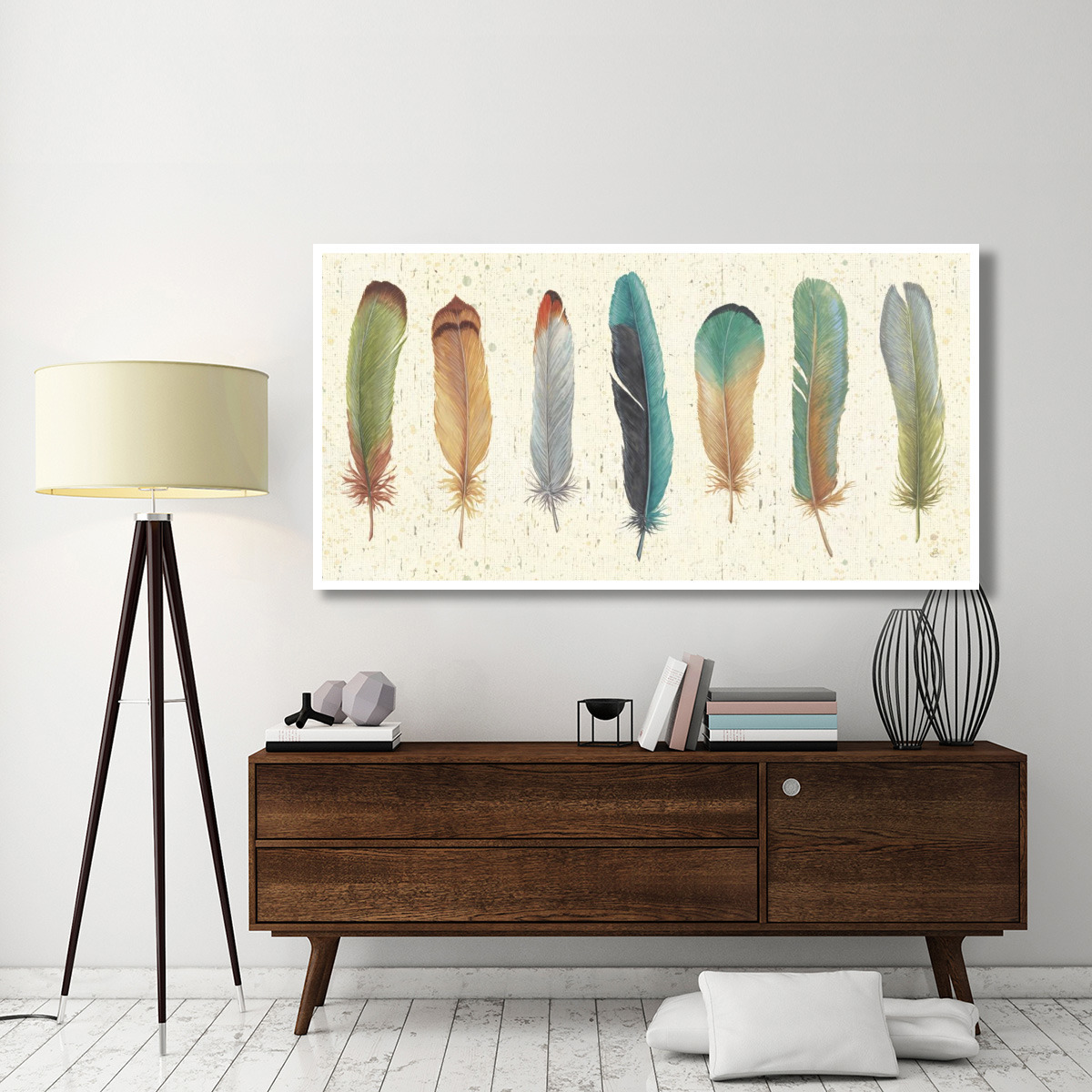 Feather Tales VII -Paper Art-74&quotx38"