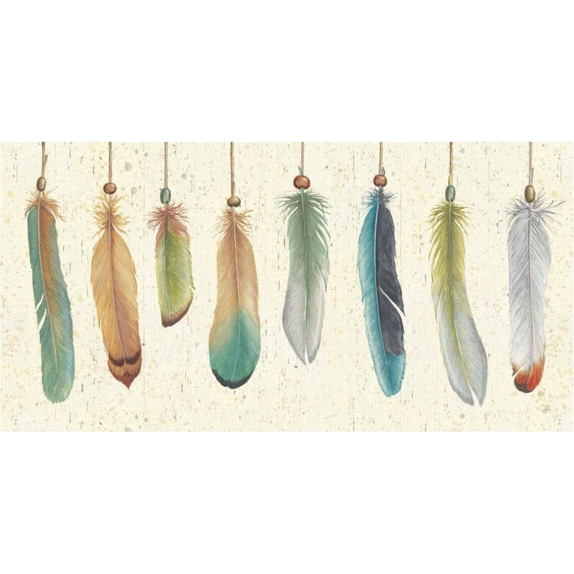 Feather Tales VIII -Paper Art-38&quotx20"