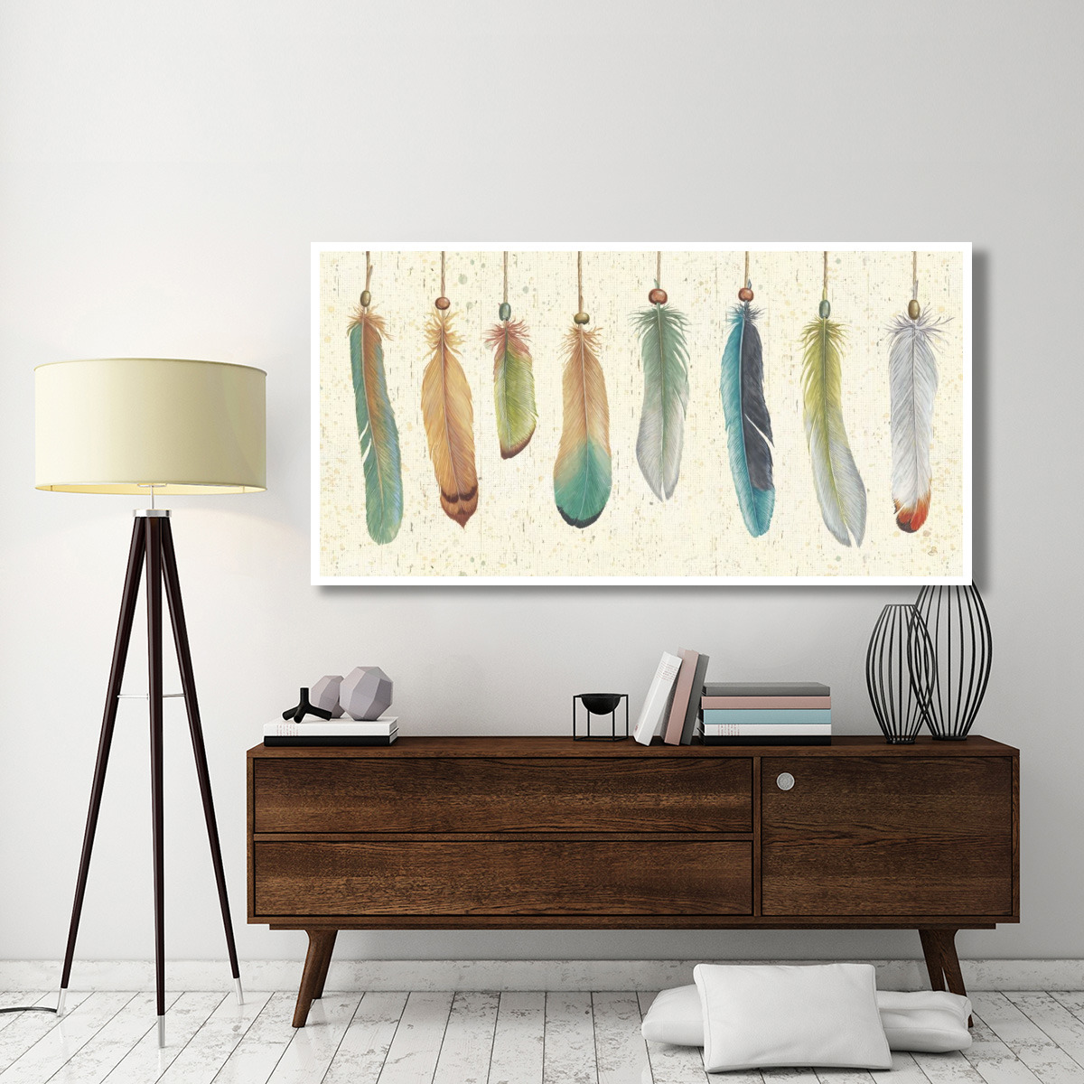 Feather Tales VIII -Paper Art-74&quotx38"